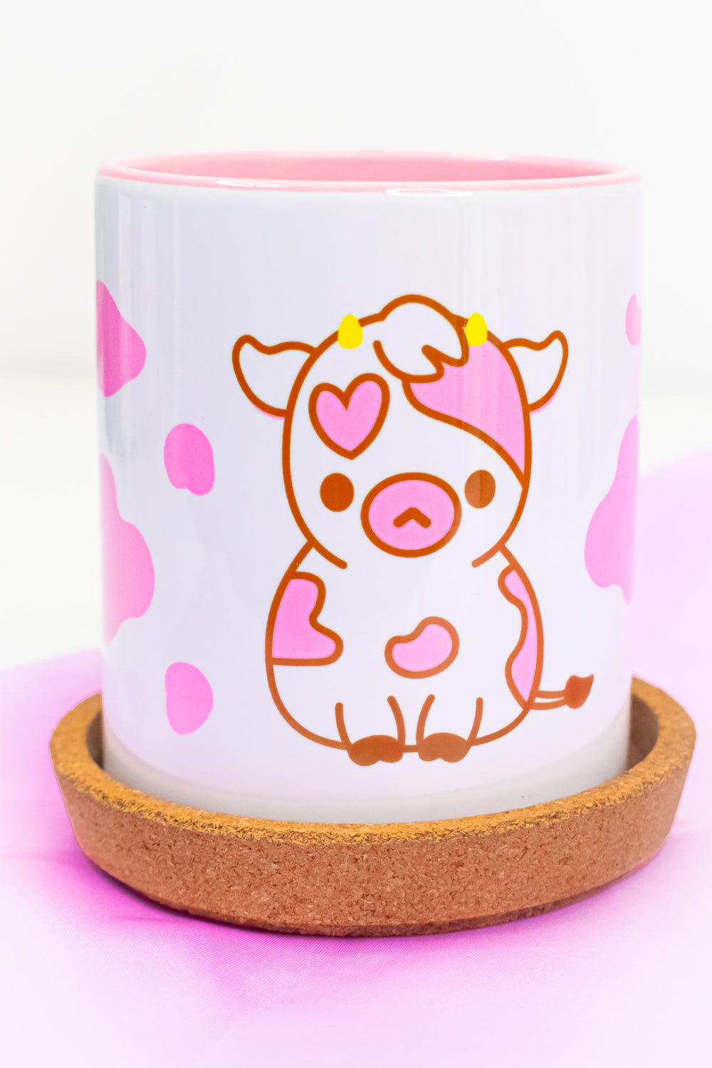 Strawberry Cow Pink Mug
