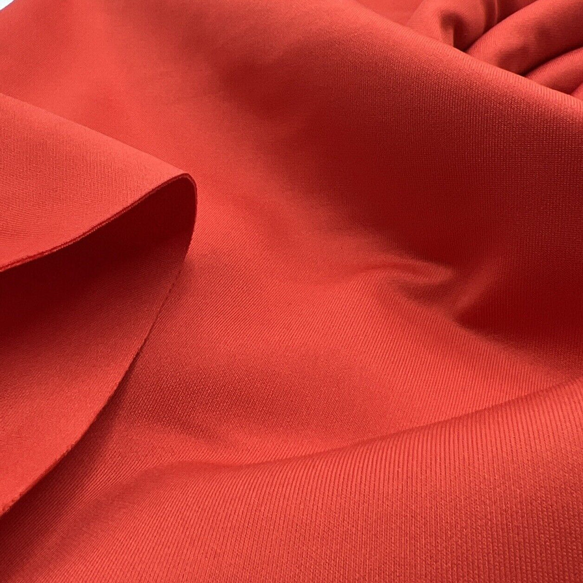 Strawberry Red Plain Scuba 4 Way Stretch Smooth Jersey Fabric
