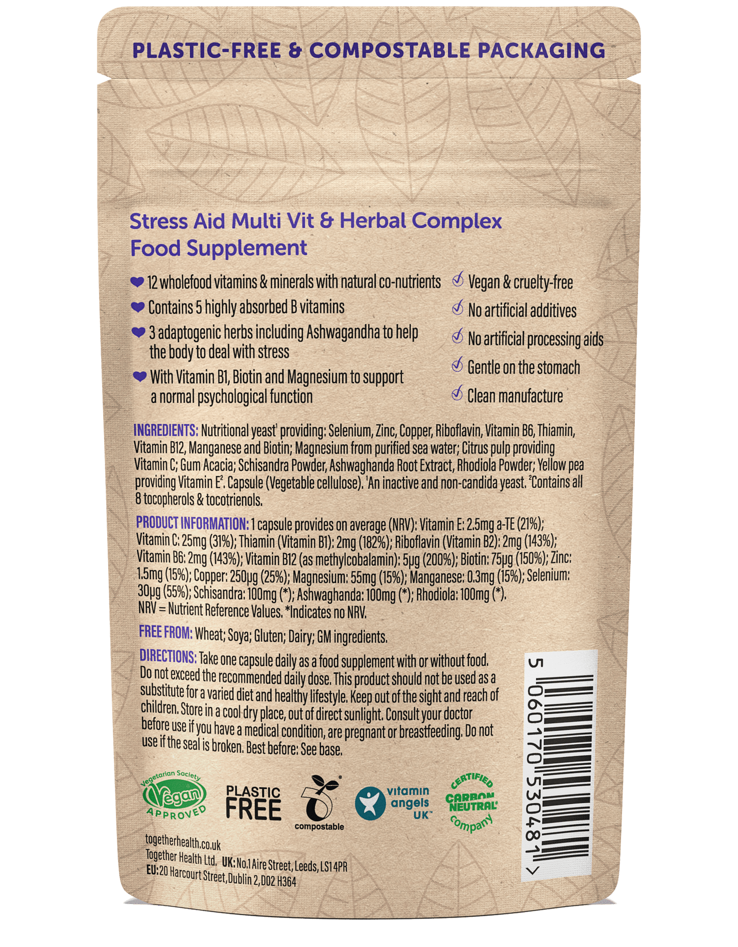 Stress Aid – Stress Supplement – 30 Capsules