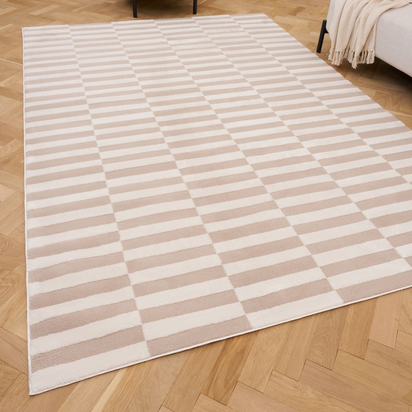Loft Striped Beige Rug