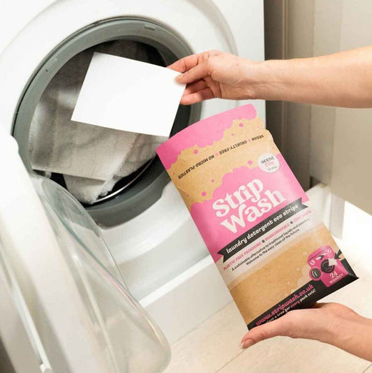 StripWash Laundry Detergent Sheets - Plastic Free Eco No Mess Laundry Sheets, 24 Pack