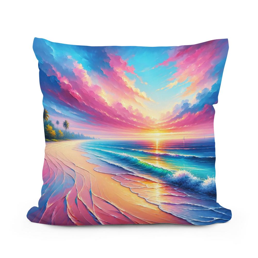 Vibrant Dawn Cotton Cushion