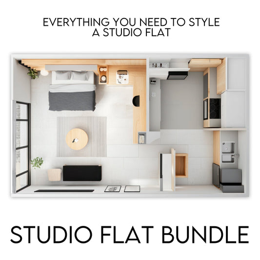 Studio Flat Wall Art Bundle – Compact Style, Big Impact