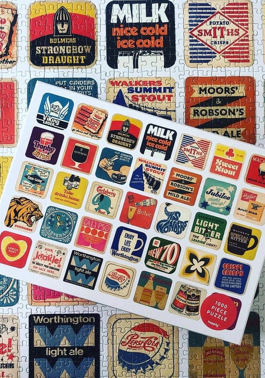 Stylish Vintage Beer Puzzle