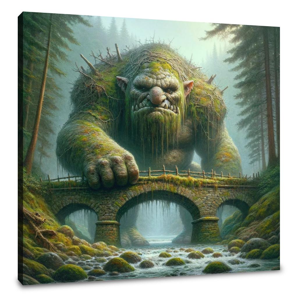 Guardian of the Misty Bridge Canvas