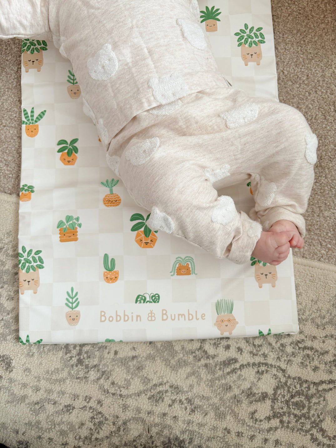 Travel Changing Mat - Pot Plants