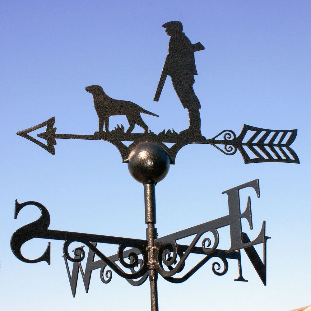 PoppyForge Man And Dog Weathervane