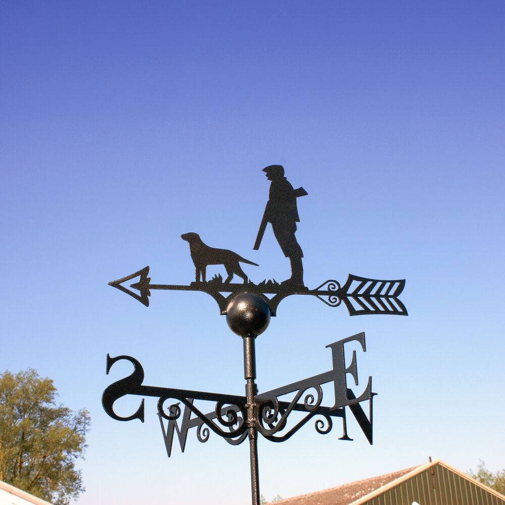 PoppyForge Man And Dog Weathervane