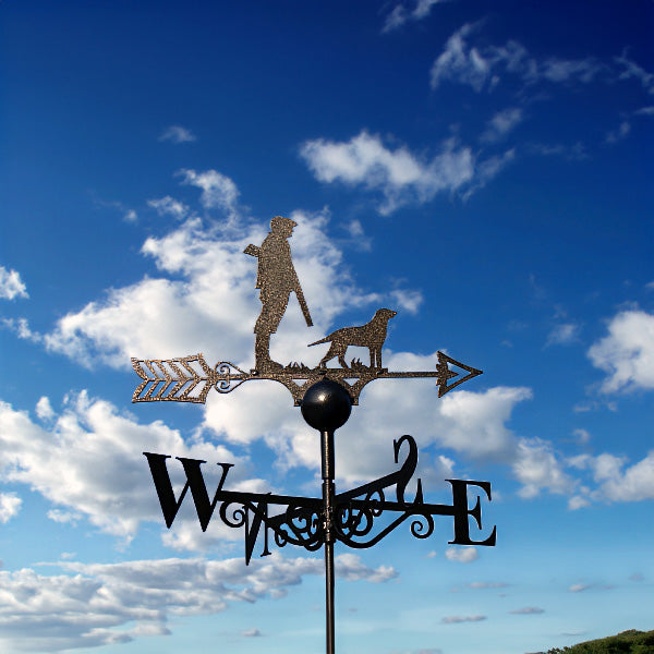 PoppyForge Man And Dog Weathervane