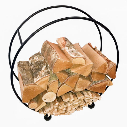 PoppyForge Log Basket Round