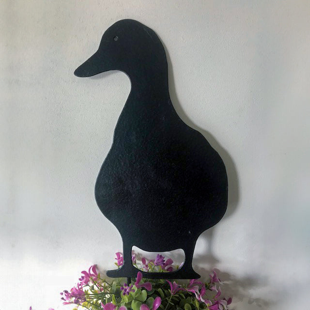 PoppyForge Ducks Facing ornament - Black