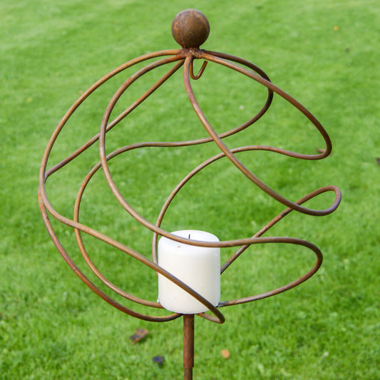 PoppyForge Tangle Ball On 4Ft Stem With Candle Holder/Hook