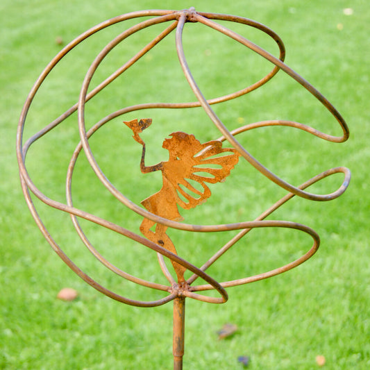 PoppyForge Tangle Ball On 4Ft Stem With Standing Fairy