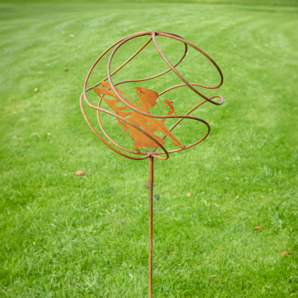 PoppyForge Tangle Ball On 4Ft Stem With Sitting Fairy