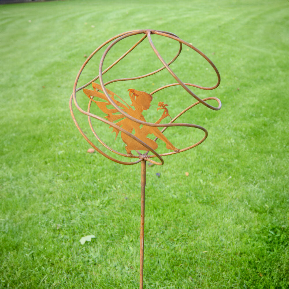 PoppyForge Tangle Ball On 4Ft Stem With Sitting Fairy