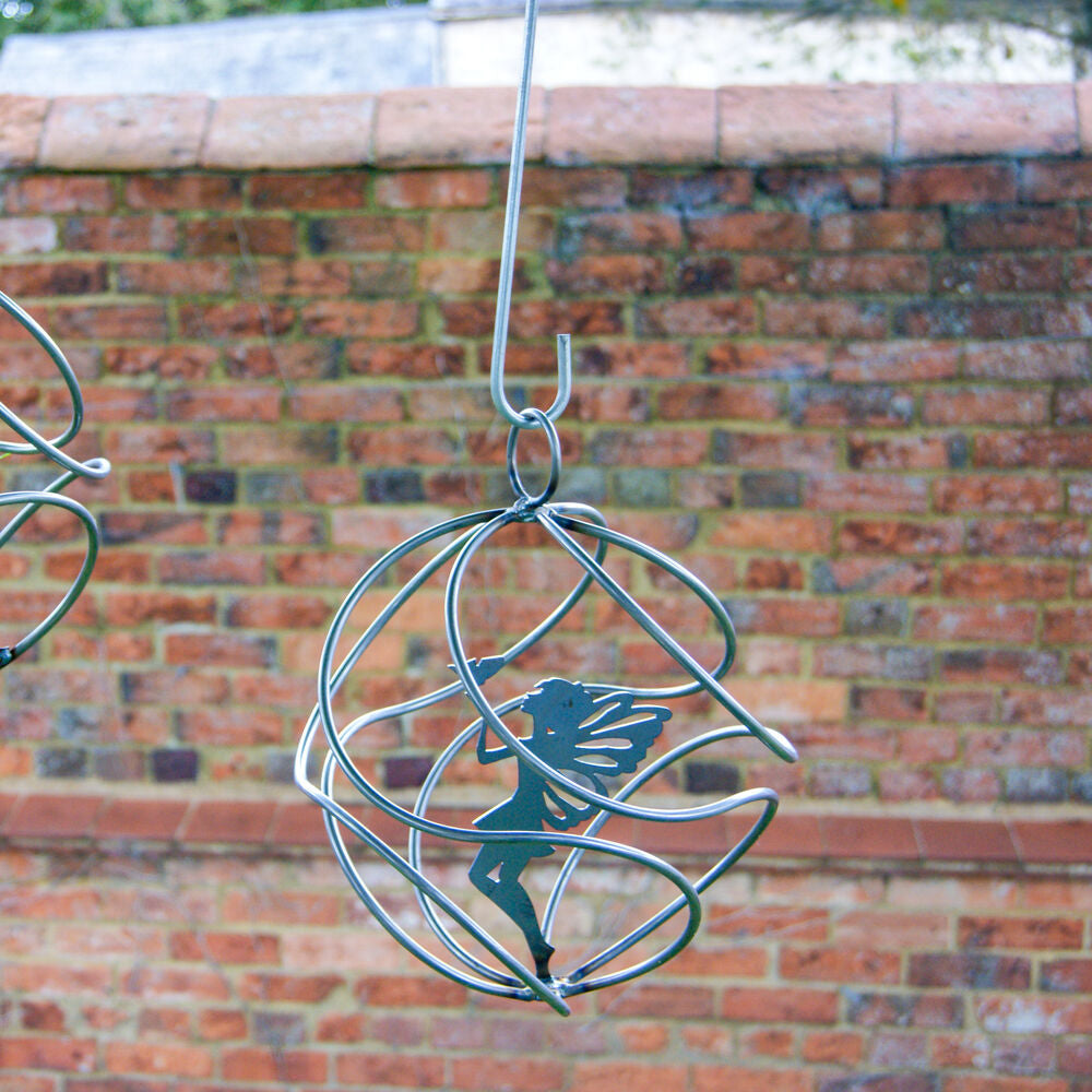 PoppyForge Fairy Catcher With Standing Fairy - Bare Metal Ready to Rust