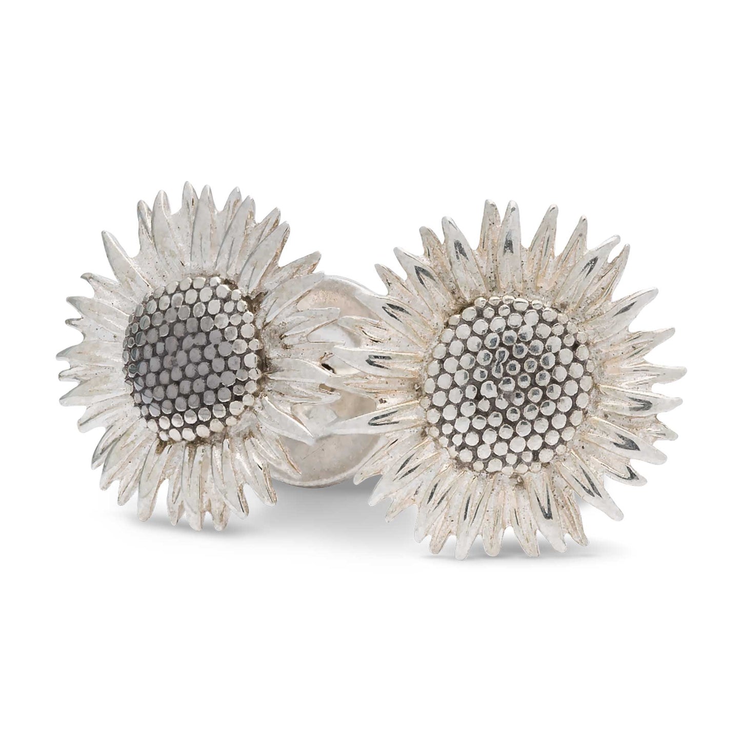 Sunflower Silver Stud Earrings