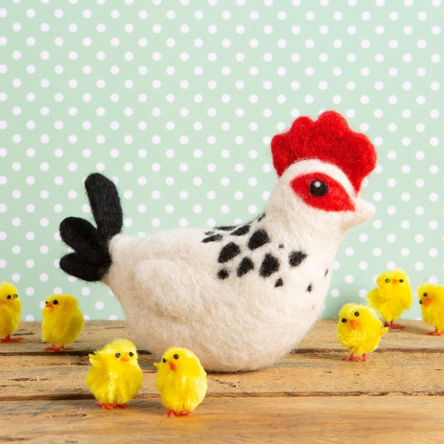 Sussex Chicken Needle Felting Kit for Beginners