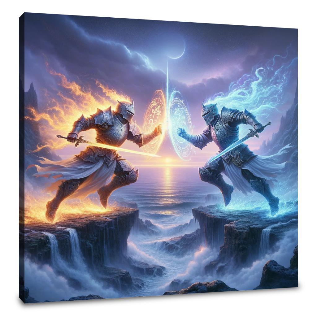 Knights of Elemental Fury Canvas