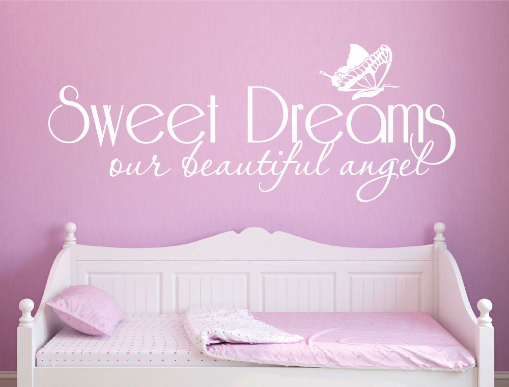 Sweet Dreams My Beautiful Angel Wall Sticker