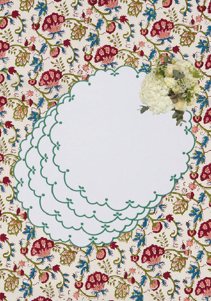 Sweet Greens Round Placemats - Set of 4
