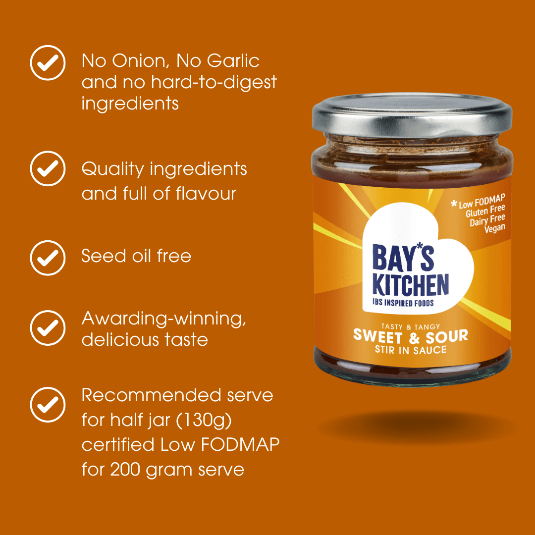 Sweet & Sour Stir-in Sauce 260g – Low FODMAP, Gluten Free & Vegan