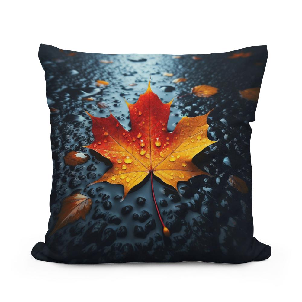 Autumn Contrast Cotton Cushion