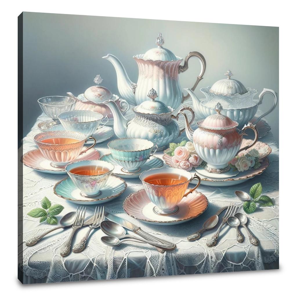Timeless Tea Time Canvas
