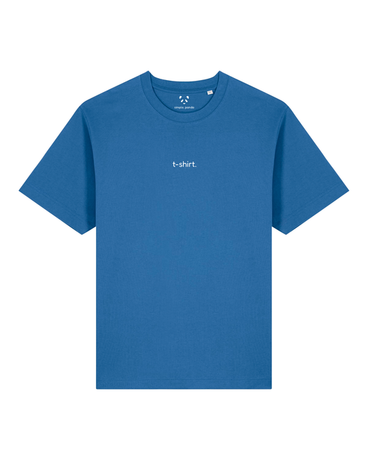 simple. t-shirt. mindful-blue.
