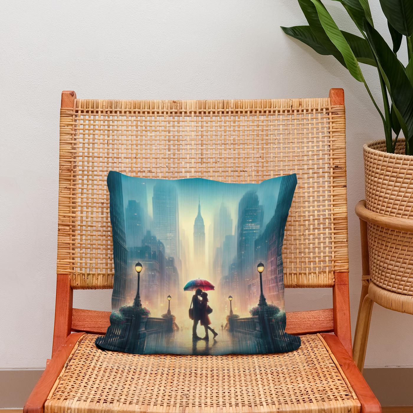 Spring Rain Romance Cotton Cushion