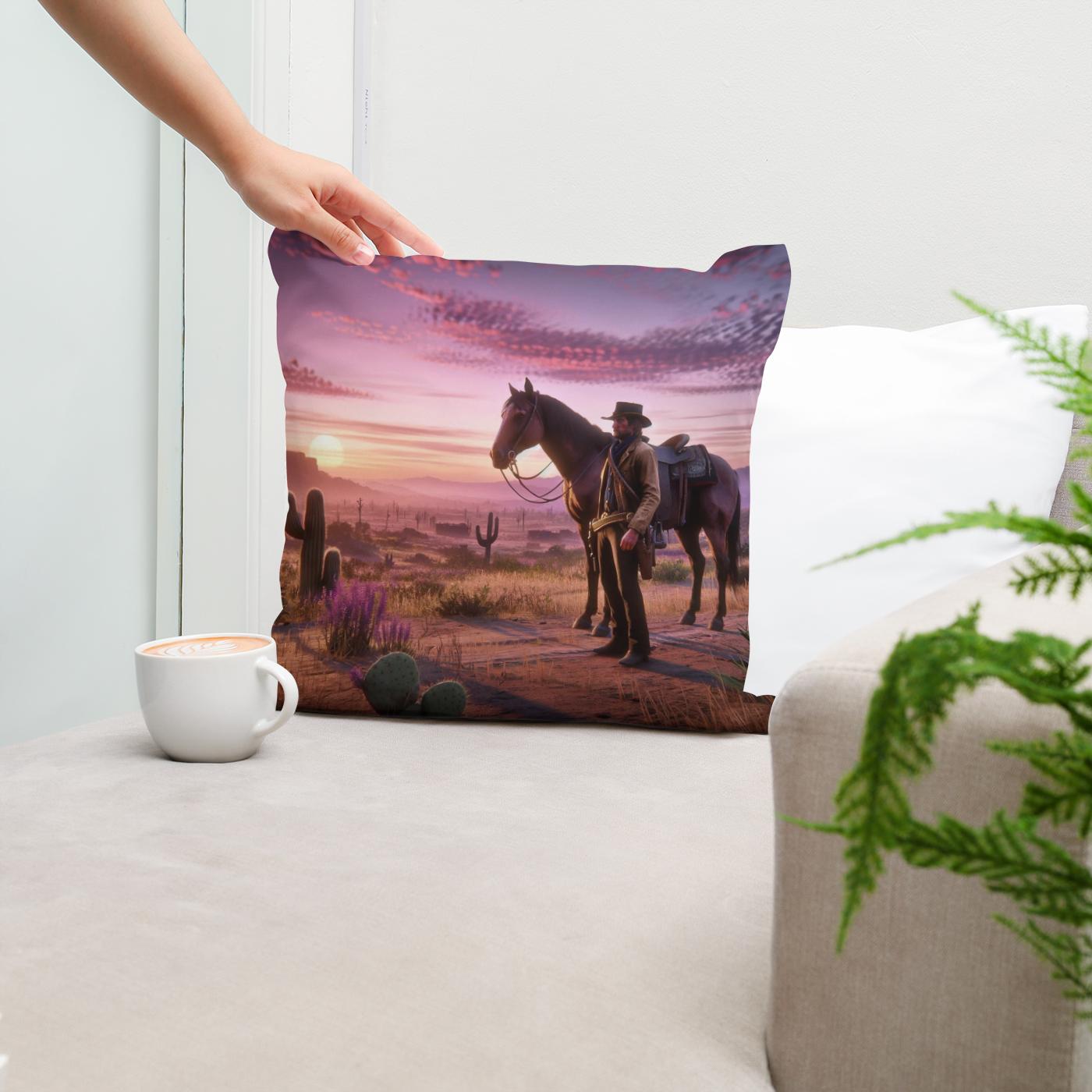 Serenity Strokes Cotton Cushion