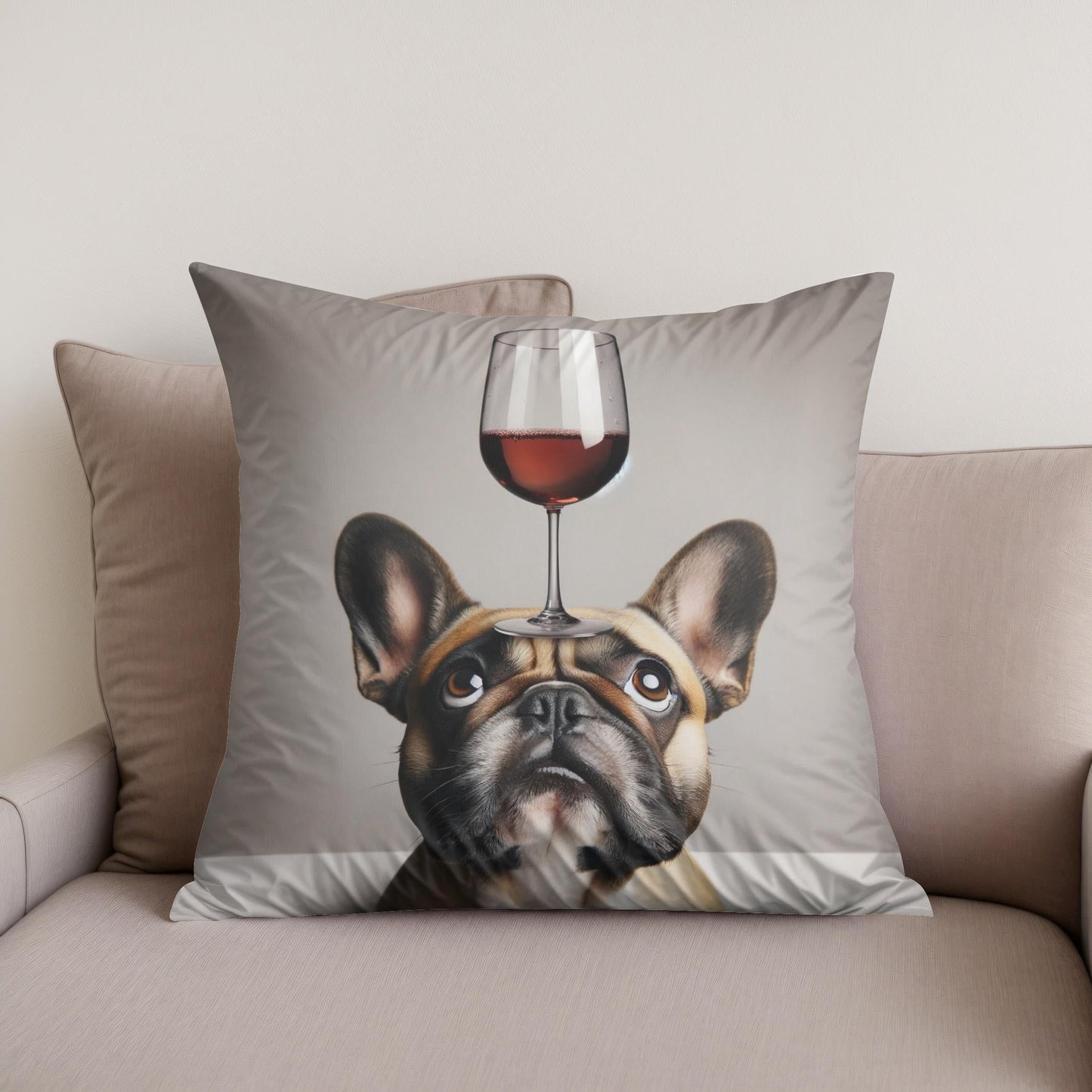 French Bulldog Toast Cotton Cushion