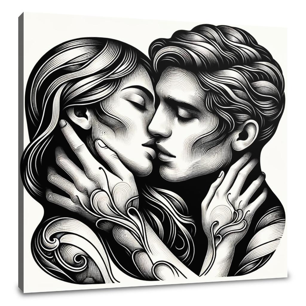 Golden Kiss Canvas