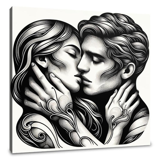 Golden Kiss Canvas