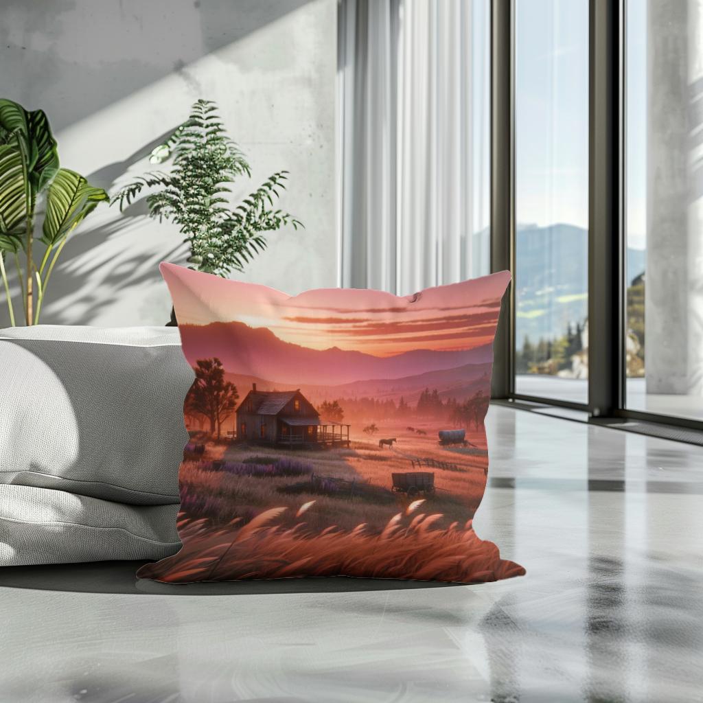 Prairie Solitude Cotton Cushion