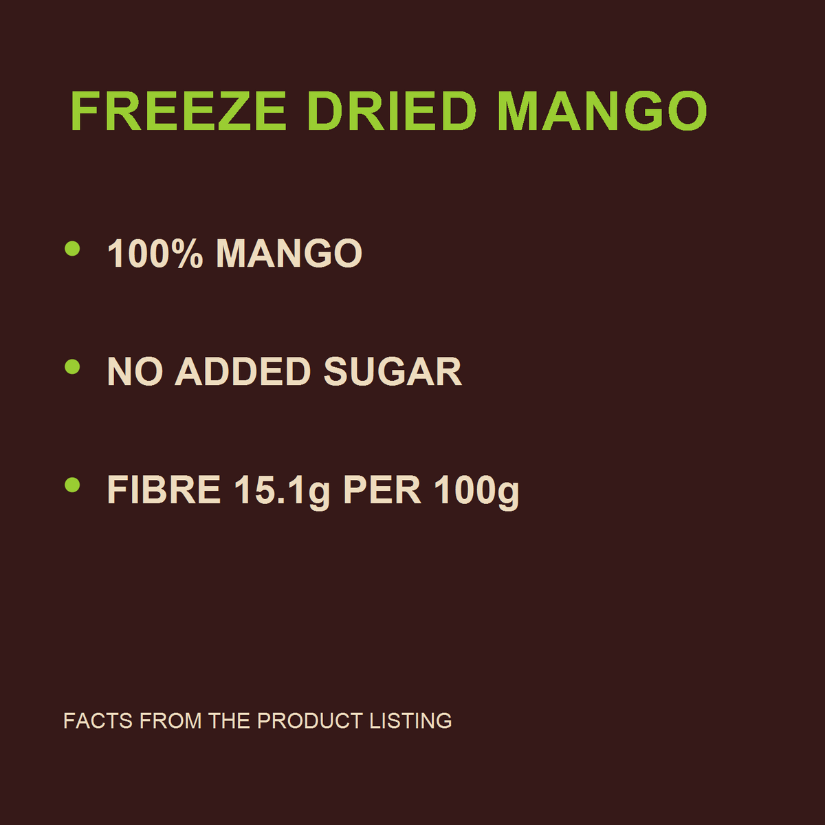 Freeze Dried Mango Cubes