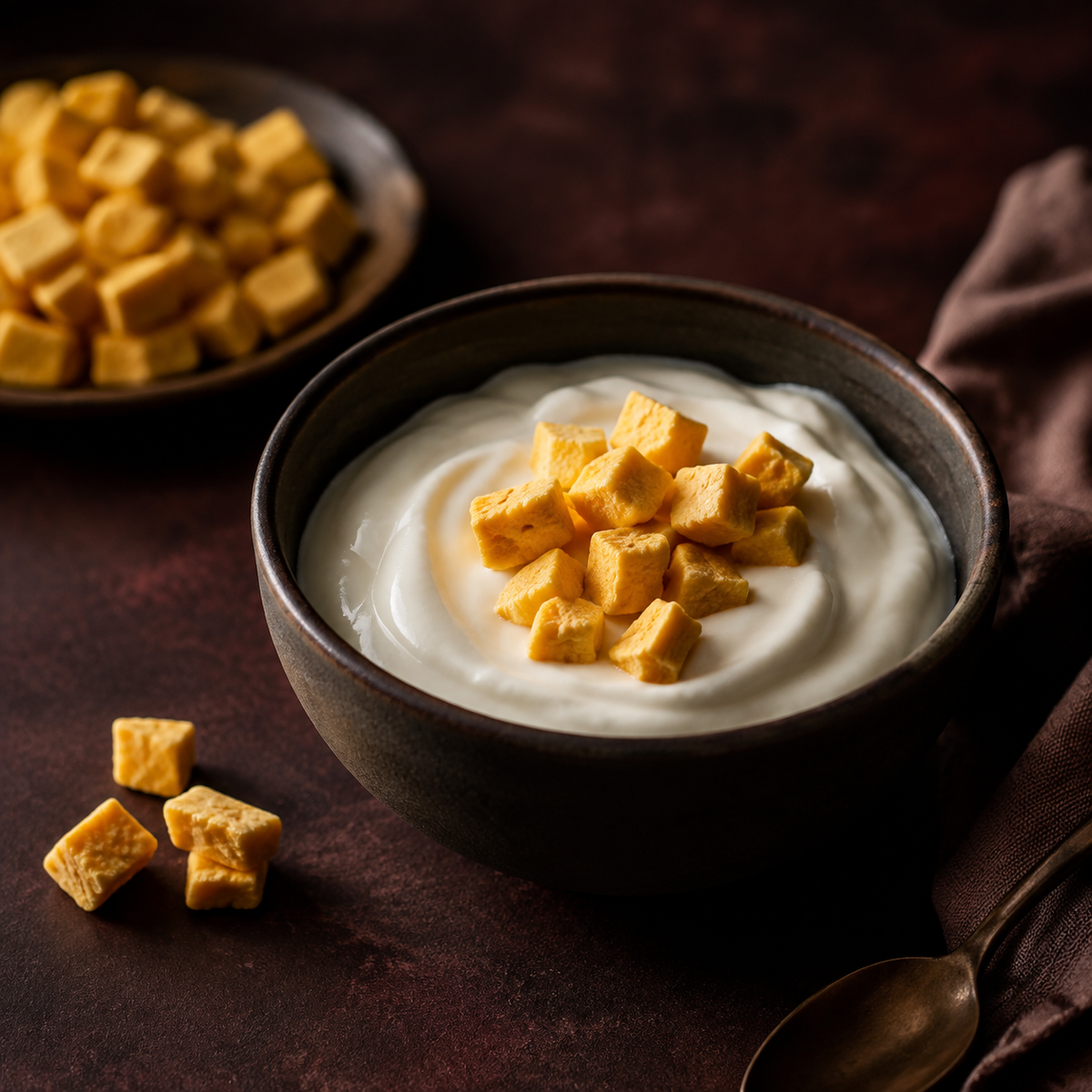 Freeze Dried Mango Cubes