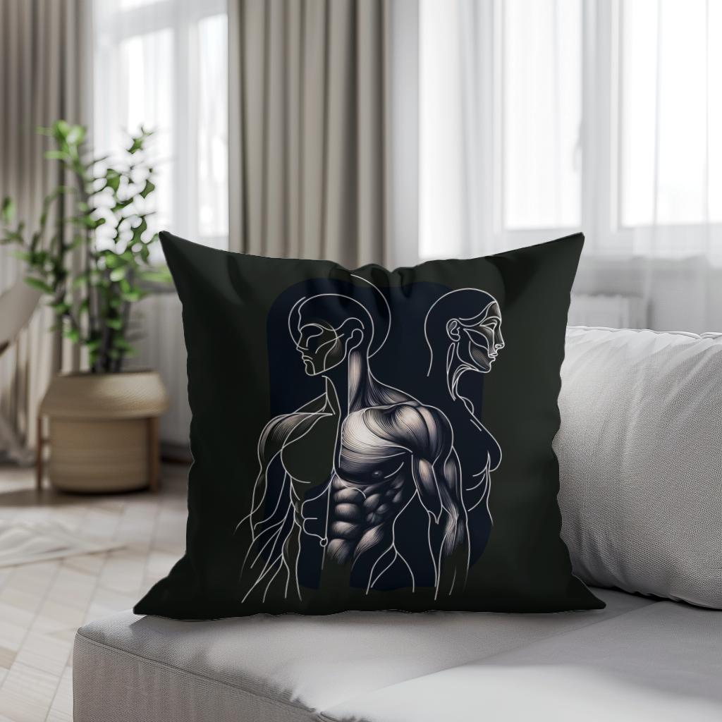 Elegance in Strength Cotton Cushion
