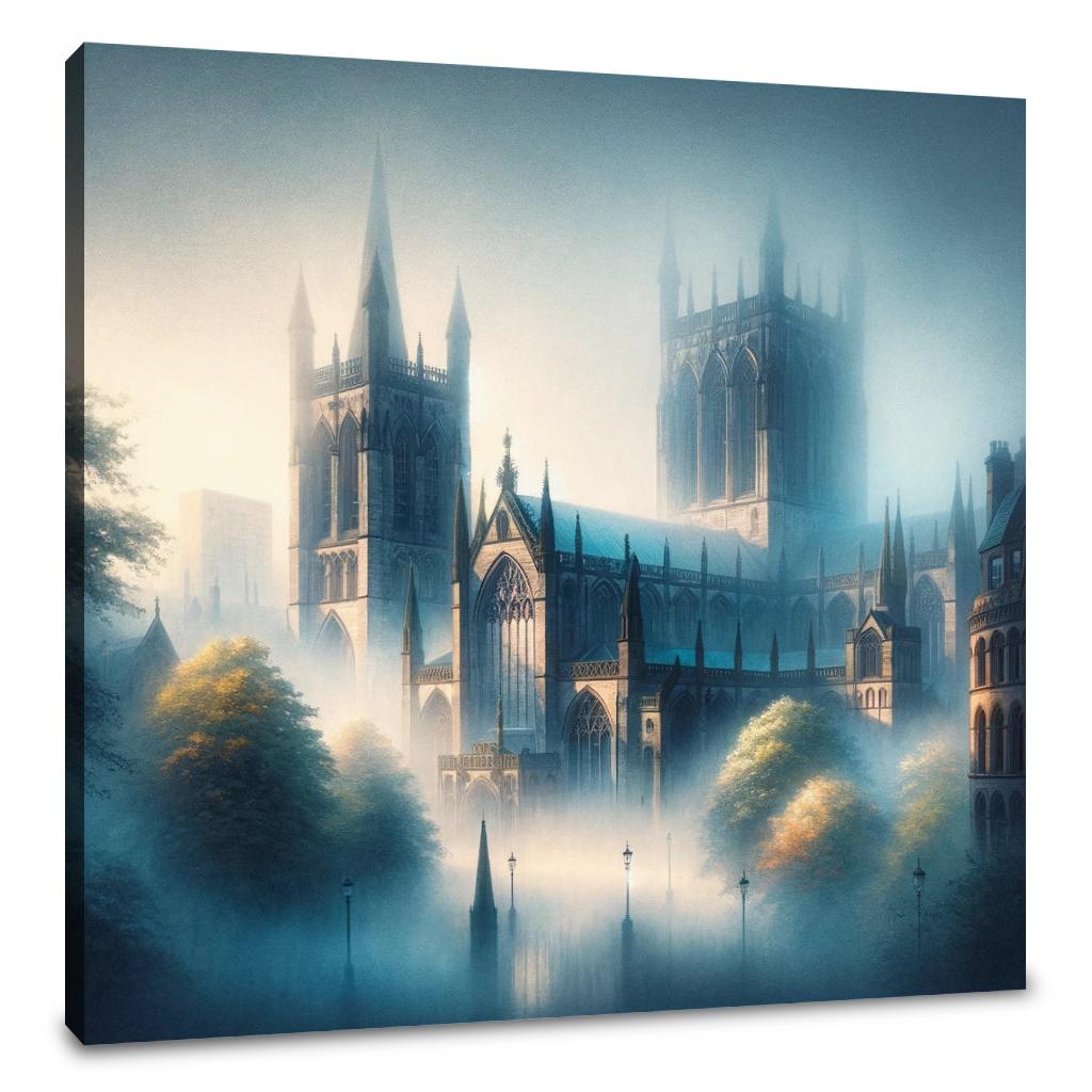 Manchester Cathedral Dawn Canvas