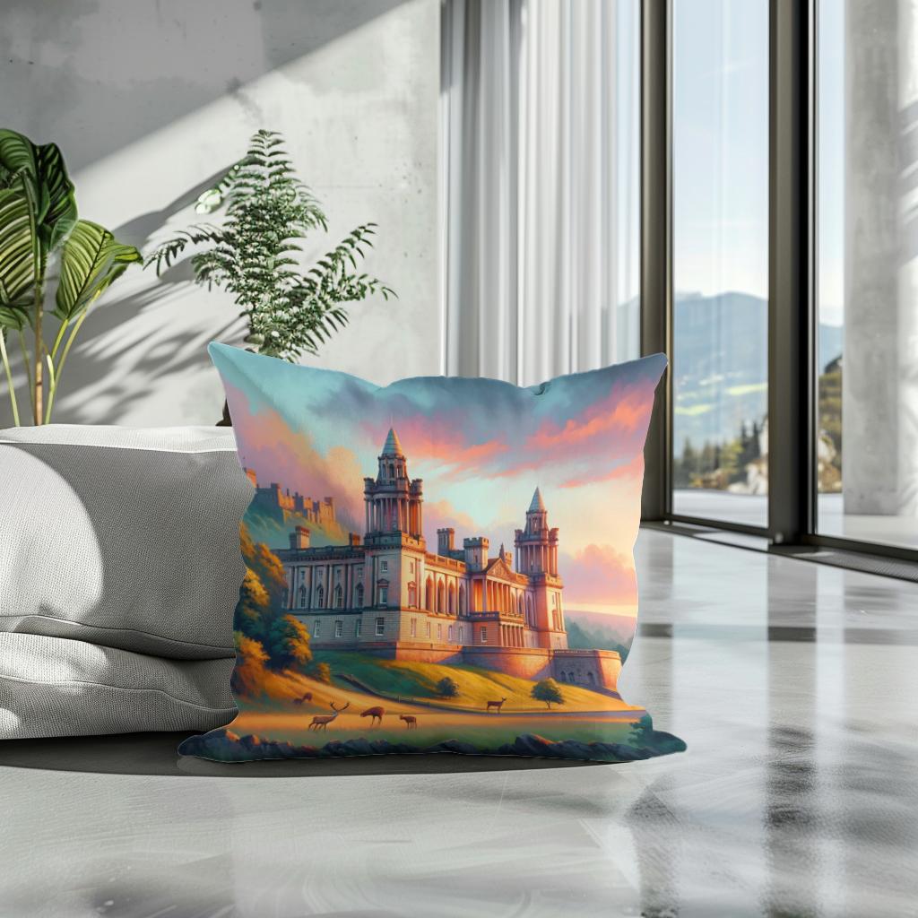 Evening Grace at Belfast Cotton Cushion