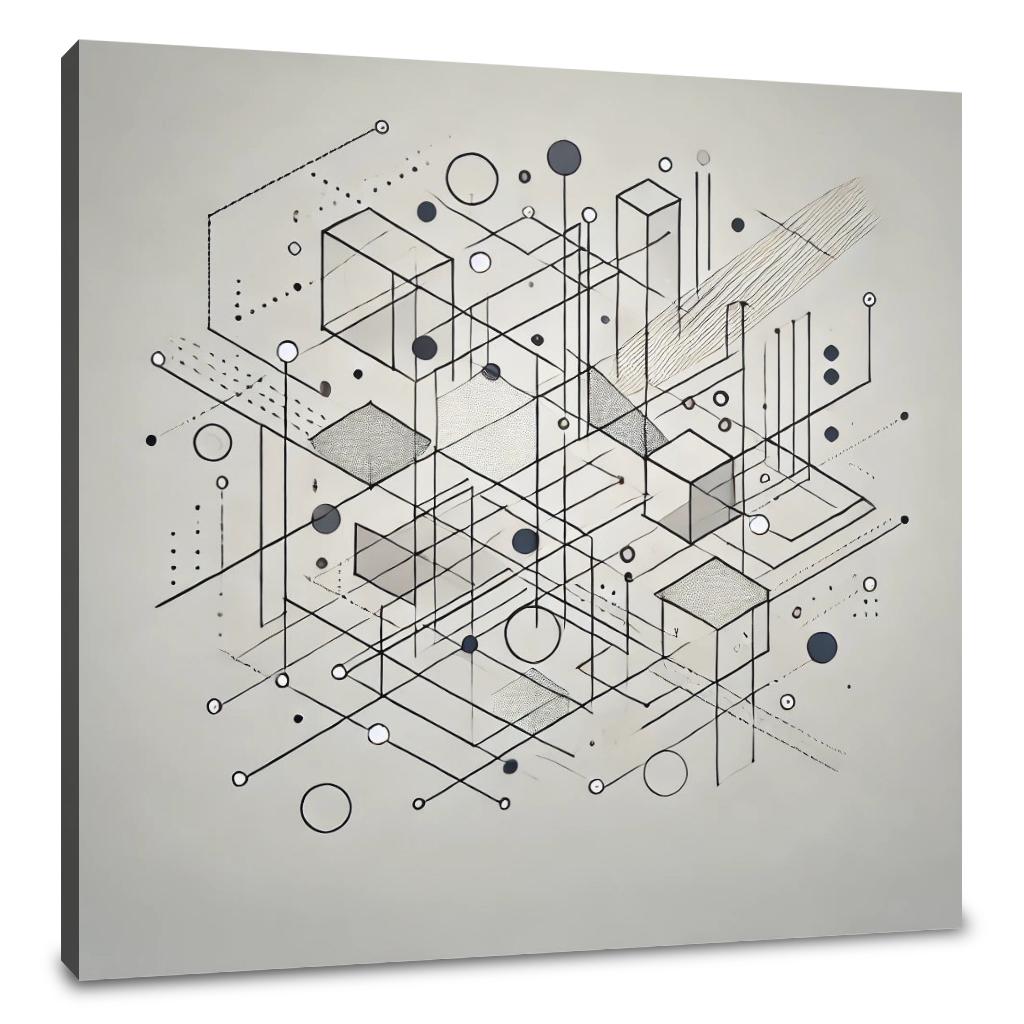 Fragmented Reflections Canvas