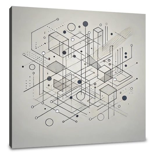 Fragmented Reflections Canvas