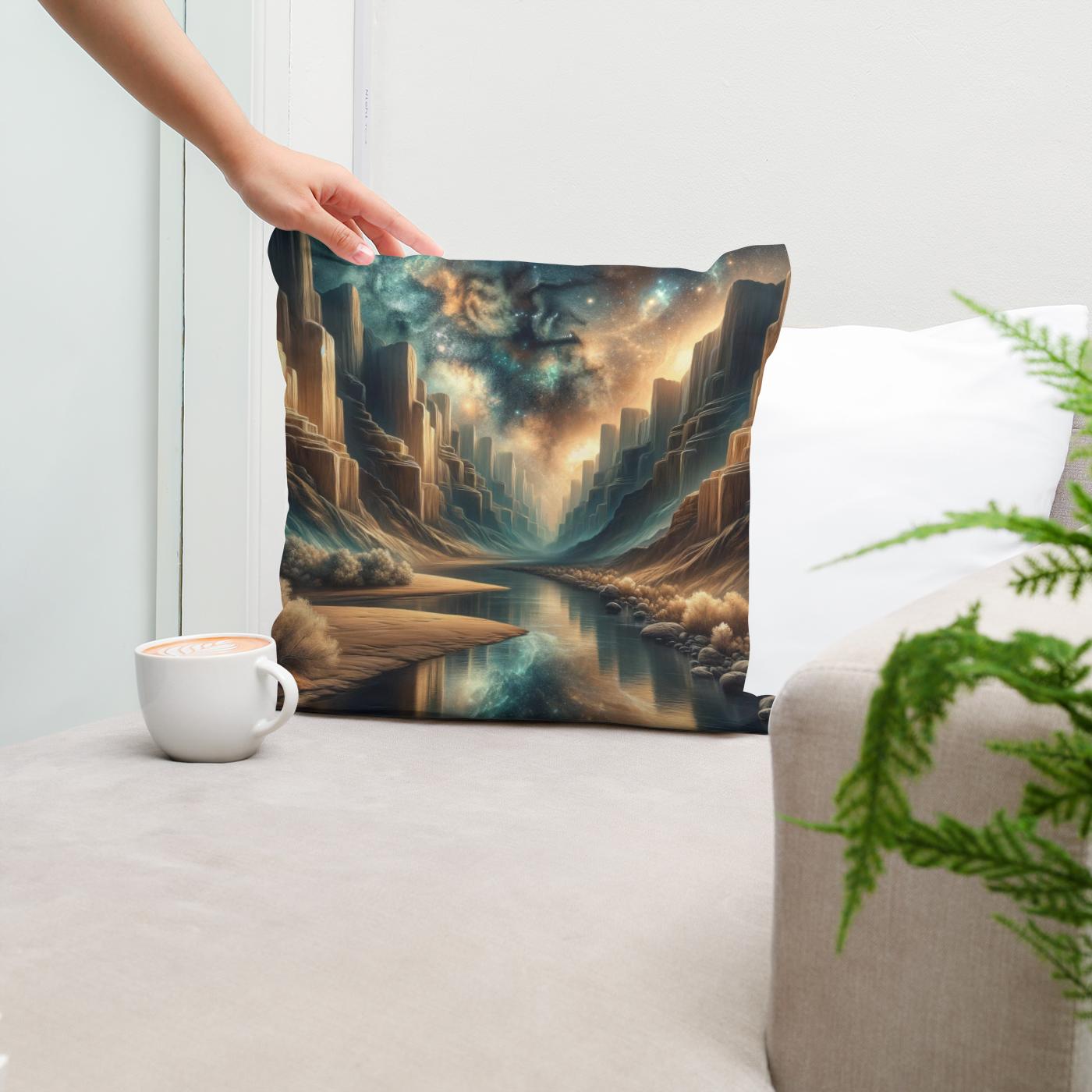 Cosmic Canyon Cotton Cushion