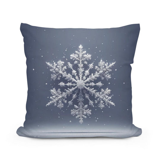 Snowfall Serenity Cotton Cushion