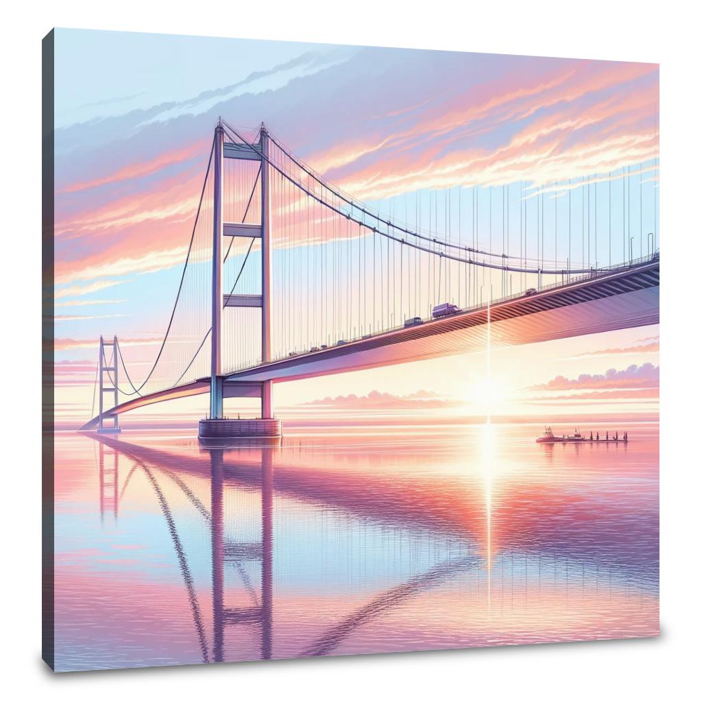 Sunrise at Humber Bridge Canvas