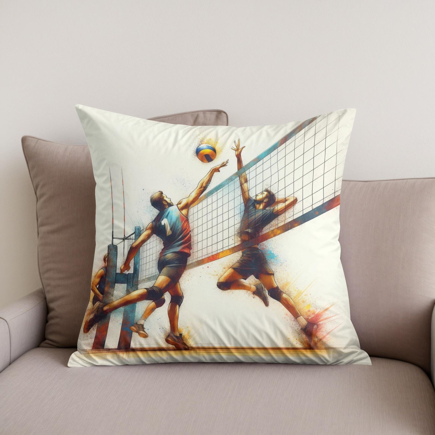 Net Clash Cotton Cushion