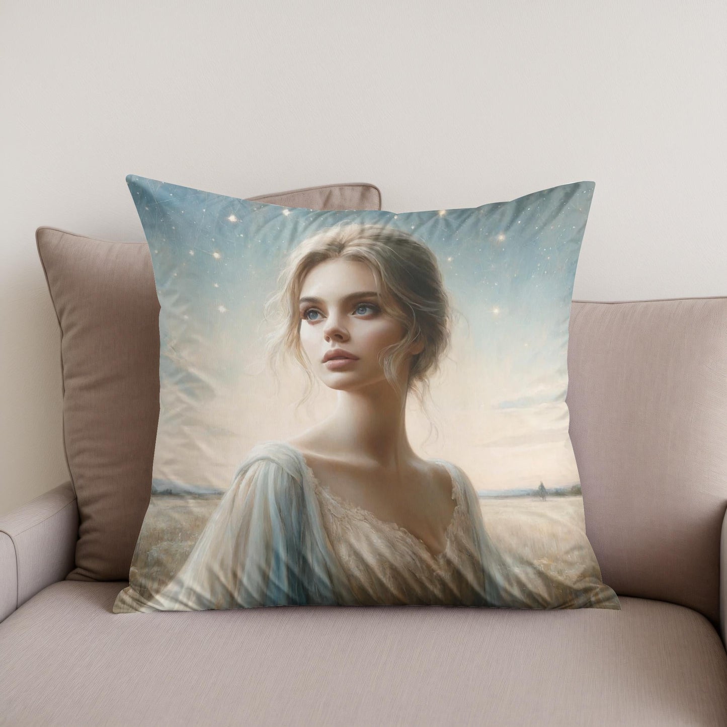 Celestial Grace Cotton Cushion