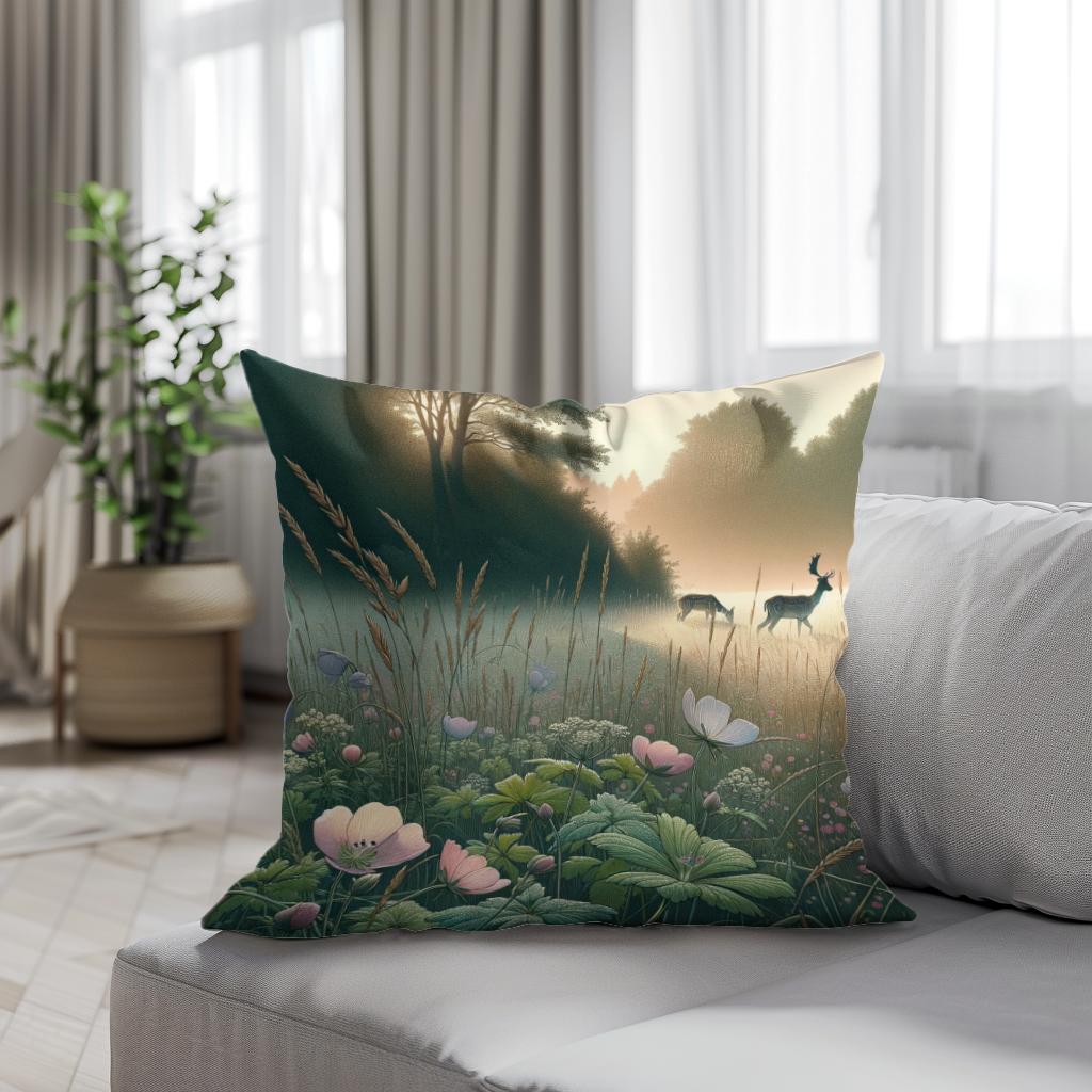 Meadow Dawn Cotton Cushion