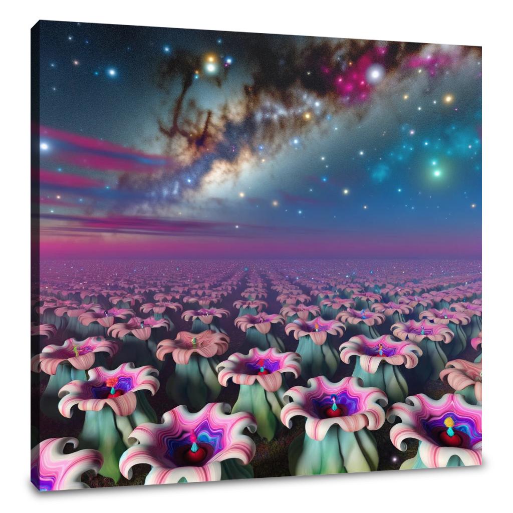 Nebula Bloom Canvas