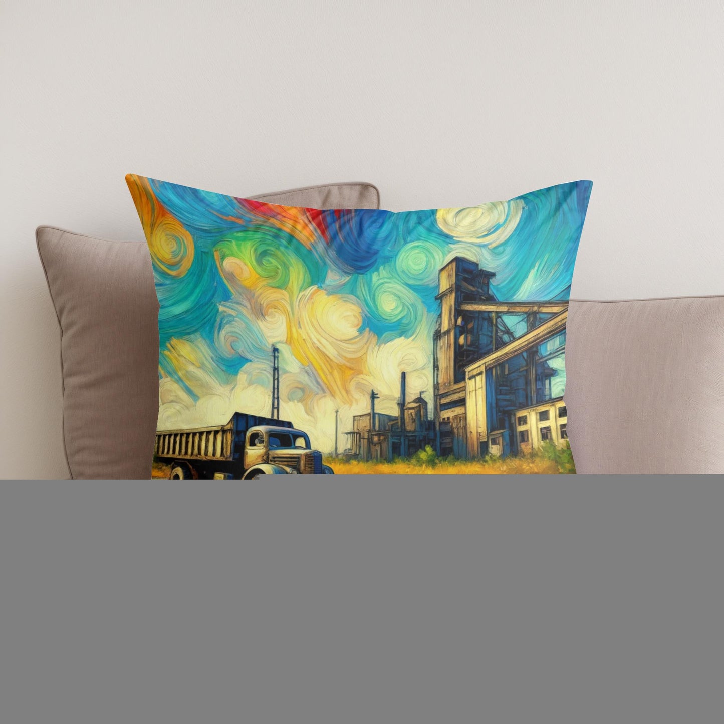 Echoes of Industry Cotton Cushion